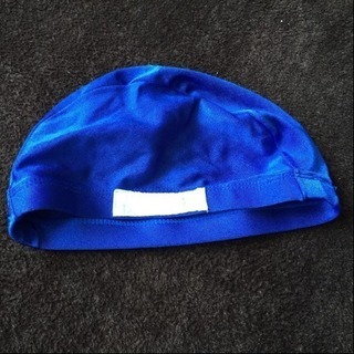 ZIP スポーツクラブ 水泳帽 青帽子 Mサイズ