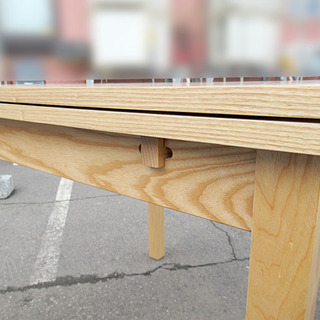 無印良品　タモ材　エクステンションテーブル 無印良品】タモ材・エクステンションテーブル・ダイニングセット