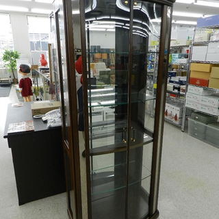 木目調家具 コレクションボード 【大川家具】 コレクションケース ☆ PayPay(ペイペイ)決済可能 ☆ 札幌市 北区 屯田