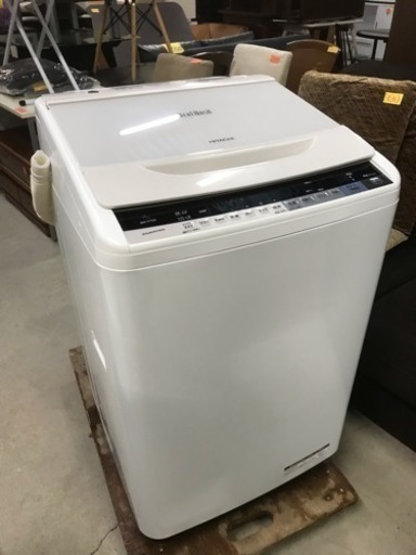 美品！日立 全自動電気洗濯機 BW-V70A 2017年製 ビートウォッシュ 7.0kg