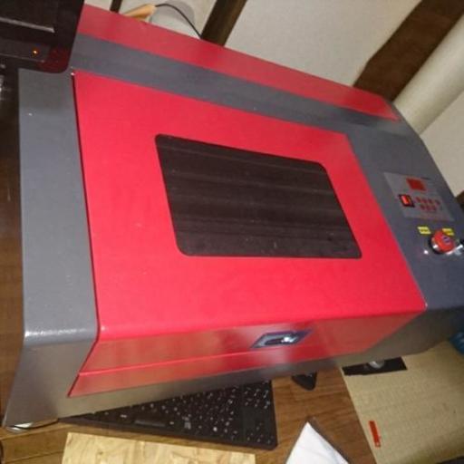 レーザー加工機　４０W　レーザー照射部昇降付美品