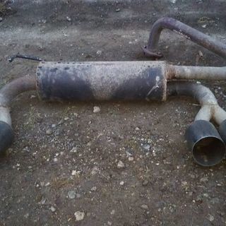 【激レア！！半額以下にて出品致します！！】ワンオフ加工品の四本出し bB NCP35前期 4WD用 社外マフラー※最終値下げ※