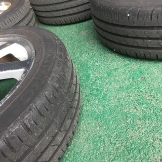 ダイハツ 純正アルミホイールタイヤ付き 165/55R/14 バリ山