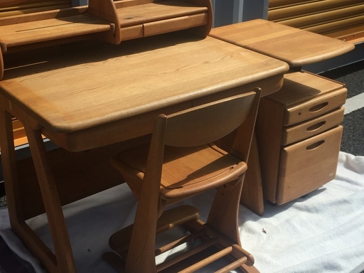 maruni マルニ 学習机セット（デスク・チェア・ワゴン・ブックスタンド