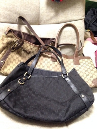 延長！GUCCIまとめ売り バッグ3点ジャンク、良品3点バッグ