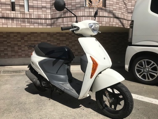 早い者勝ち！☆　スズキ　レッツ５　ホワイト　　4サイクル　美車　鹿児島市　☆
