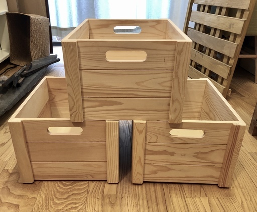 決まりましたありがとうございます コーナン ウッドbox Sサイズ 3個セット外寸 約ｗ310ｘｄ250ｘｈ180mm Tonerico 岩倉のインテリア雑貨 小物 その他 の中古あげます 譲ります ジモティーで不用品の処分