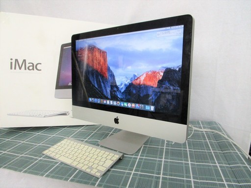きれい！Apple iMac Late 21.5インチA1311 MB950J /A●純正ワイヤレスキーボード付きお安く！（中古pc）
