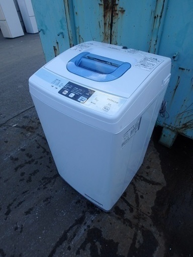 簡易清掃済み☆2012年製☆HITACHI/日立 全自動電気洗濯機 5.0kg NW-5MR -3