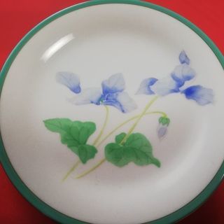 香蘭社のお皿(ブルー)