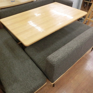 ベンチダイニング4点セット　ＵＮＩＣＯ　ＦＵＮＥＡＴ　【トレファク上尾店】