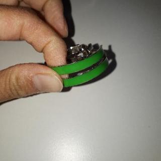 緑のイヤリング( ´ー`)