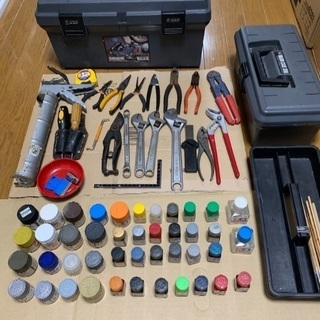 工具 工具箱 ホビー塗料セット