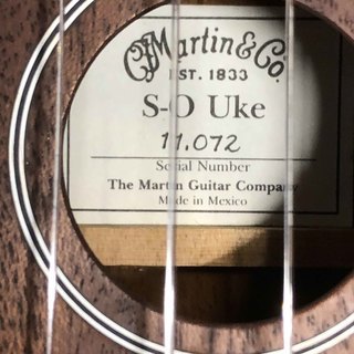 マーチン ウクレレ Martin S-0 UKE - 楽器