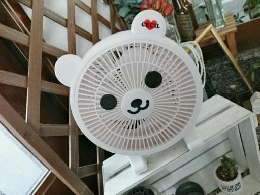セシルマクビー、ノベルティ扇風機