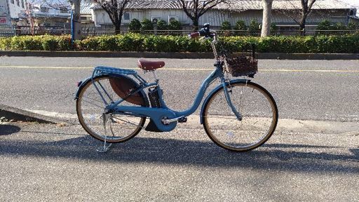 激安・新車販売！！ヤマハ電動自転車 パス ウィズ デラックス  パウダーブルー PA26WDX