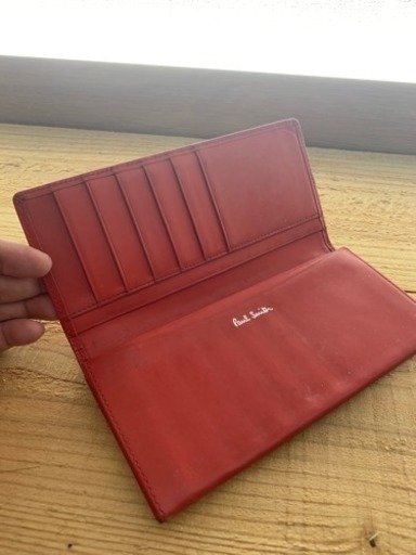 ポールスミス 長財布 赤 とけちゃん 小禄の小物の中古 古着あげます 譲ります ジモティーで不用品の処分