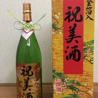 爛漫 祝美酒 純金箔入 日本酒 1.8L 一升