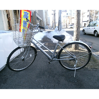 札幌【26インチ自転車③ Panasonicシティサイクル】オートライト 3段 ...