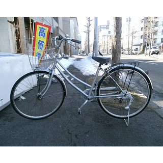 札幌【26インチ自転車④ ママチャリ】オートライト 6段変速 シ...