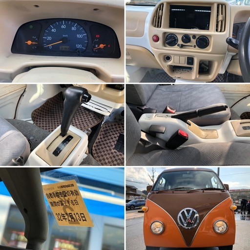 奈良 エブリィバン ワーゲンバス仕様 車検３２年２月 色替全塗装ツートンカラー 内張り張替え済み エアコン パワステ Tk Com 畠田のエブリイの中古車 ジモティー