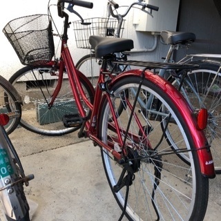 赤い自転車 サイクルベースあさひ