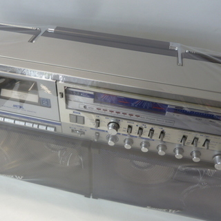 動作確認済★シャープ★GF-1000★THE SEARCHER-W 1000★昭和レトロ 大型ラジカセ★FM・AMラジオ付ステレオカセットテープレコーダー