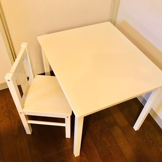 0円子供用机テーブルイスセットikeaイケア しんえもんさん 神戸の家具の中古あげます 譲ります ジモティーで不用品の処分