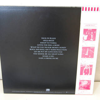 LP 帯付☆AC/DC BACK IN BLACK 国内盤 初版P-10906A LP 帯付☆AC/DC BACK IN BLACK 国内盤 初版P-10906A