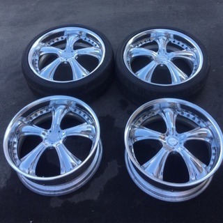 ワーク ユーロライン メッキ 20インチ アルミホイール 4本セット