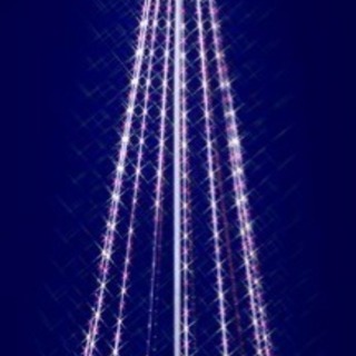 新品 イルミネーション 150cmピンクホワイトLEDテープライトタワー