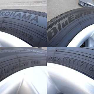 夏タイヤ★デュアリス純正/BluEarth RV02 215/60R17/17×6.5J+40 114.3 16年製