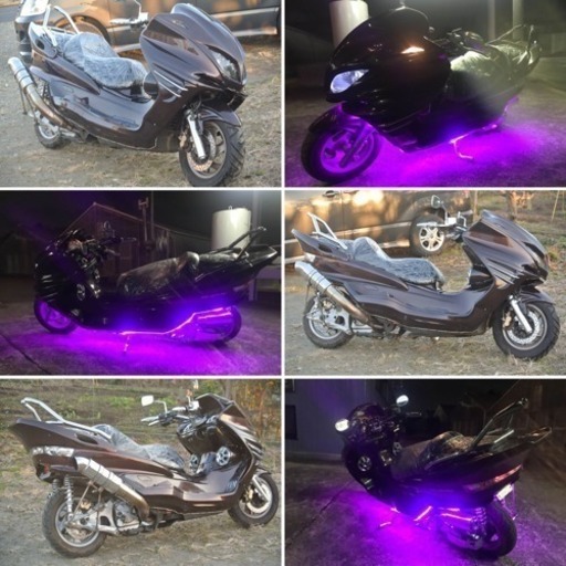 【YAMAHA ﾏｼﾞｪｽﾃｨ】シート新品！！スピーカー4発！！