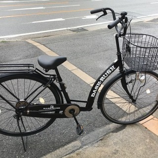 整備済 軽快車 27インチ ブラック