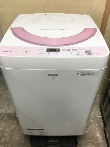 トラック貸出可 SHARP 洗濯機 5.5kg 2016年製 ES-G55RC-P