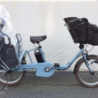 地域限定送料無料　パナソニック　ギュットミニ　DX　三人乗り　2018年　16AH　20インチ　新基準　キッスミニ　神戸市　電動自転車