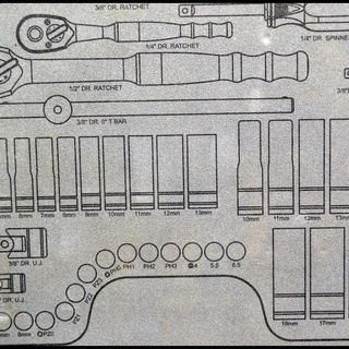 中古 ブルーポイント 工具ツールセット 100pc BLPATSCM100 ラチェット ソケットセット Blue Point スナップオン