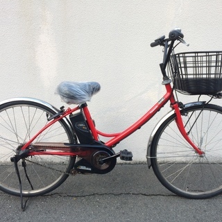 地域限定送料無料　エーガールズ　8,9AH　新基準　赤　神戸市　電動自転車