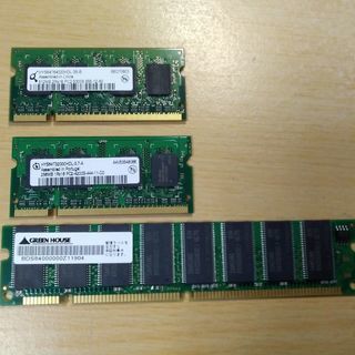 DDR2 メモリ　512MB 他、計３枚　