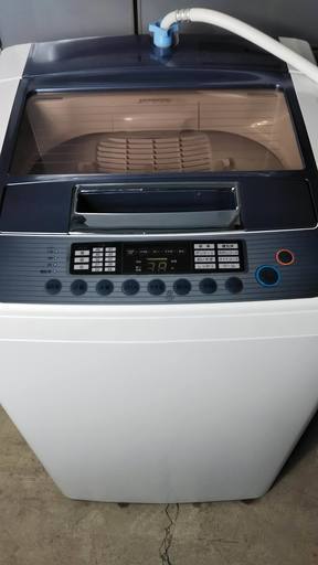 メロディーでお知らせ！　LG　全自動洗濯機　5.5kg　風乾燥機能付き　Fuzzy Logic