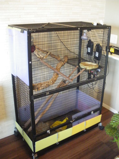 爬虫類 飼育ｹﾞｰｼﾞ  ﾋｰﾀｰ/サーモ/電球付/