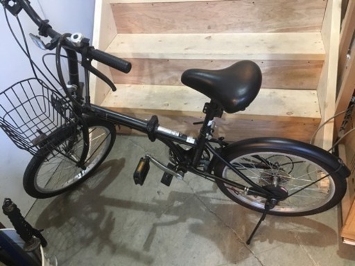 ☆★6段変速付き カゴ付き折りたたみ自転車★☆