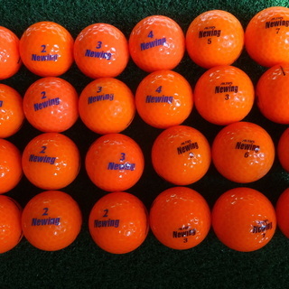 ゴルフ　ロストボール　Newing　オレンジ　24個