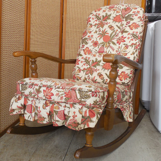 南12条店 飛騨産業/キツツキ◇ロッキングチェア スツール クッション