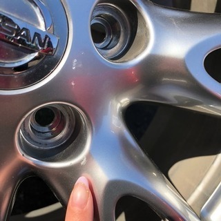 日産v36スカイライン純正18インチ ４本同サイズタイヤ付き 美品