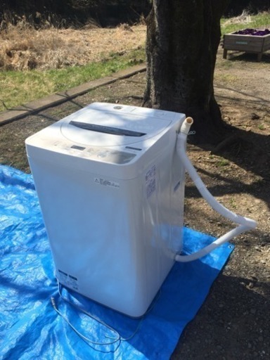 中古品　2018年製　洗濯機　シャープ　es-ge4b-c