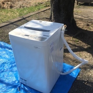 中古品　2018年製　洗濯機　シャープ　es-ge4b-c　