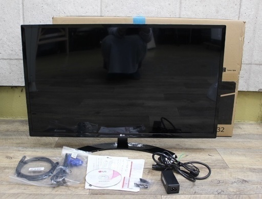 R489)【美品】LG モニター ディスプレイ 32MP58HQ-P 31.5インチ 2017年