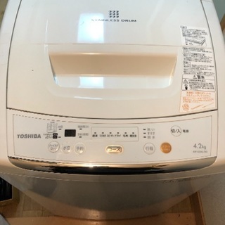 TOSHIBA洗濯機 一人暮らし用 お譲りします。