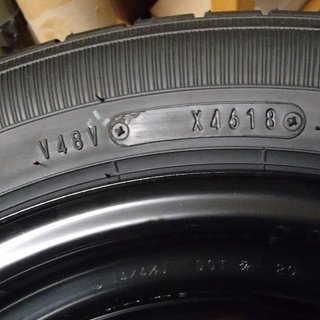 ミライース 新車外しタイヤ、ホイール4本セット 155/65R14 